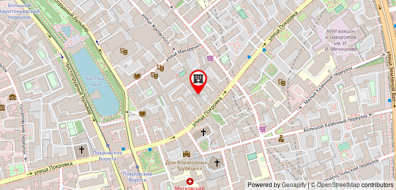 Retro Moscow Hotel on maps