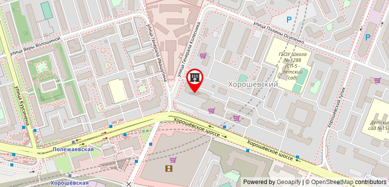 Bản đồ đến Hostel Rus-Polezhaevskaya