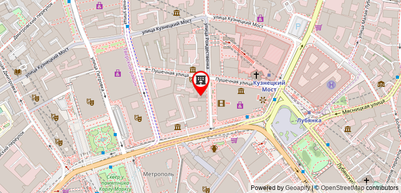 Hotel Savoy Moscow on maps