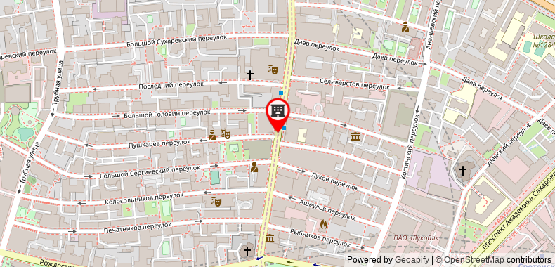 Bản đồ đến Khách sạn Sretenskaya