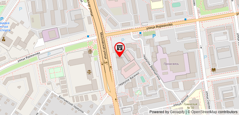 Hotel Parus on maps