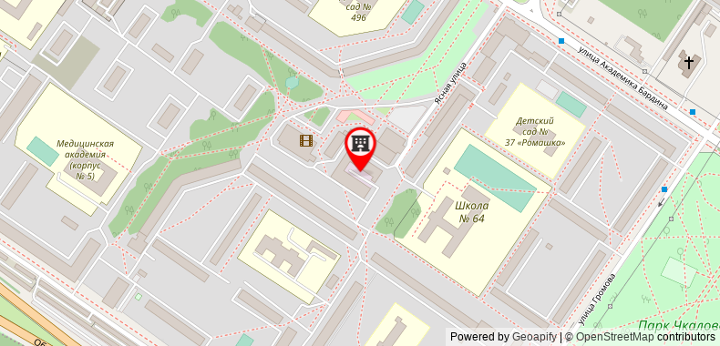 Hotel Yunost on maps