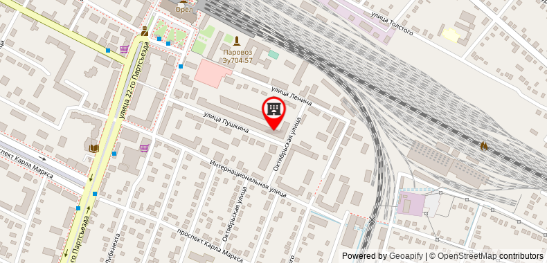 Bản đồ đến Khách sạn Prometei