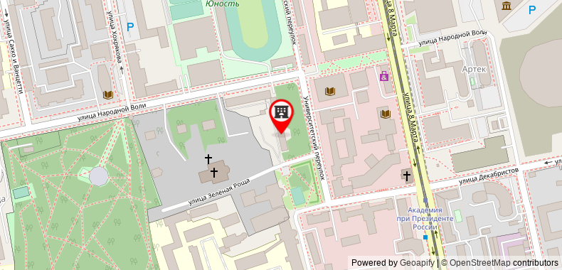 Bản đồ đến Hostel leto