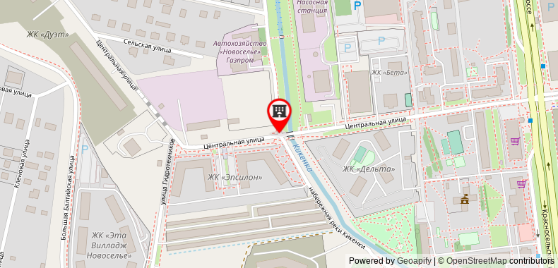 Bản đồ đến One-room apartments in Novoselye