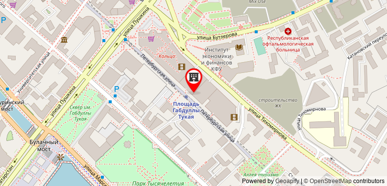 Bản đồ đến Khách sạn Grand Kazan