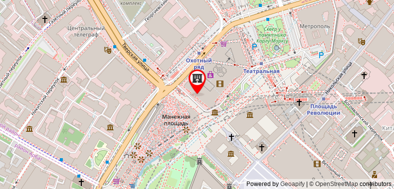 Bản đồ đến Khách sạn Four Seasons Moscow