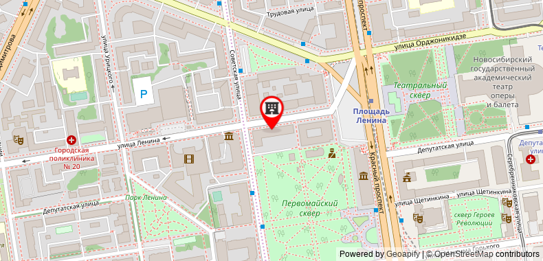 Centralnaya Hotel on maps