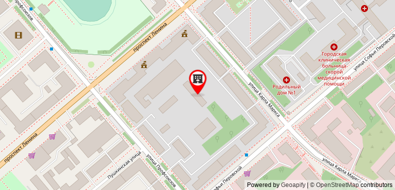 Bản đồ đến Apartaments Centr Karl Marx 7A