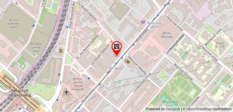 Bản đồ đến Holiday Inn Moscow Lesnaya