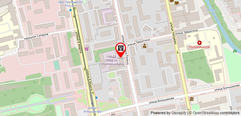 Bản đồ đến Apartments in the city center