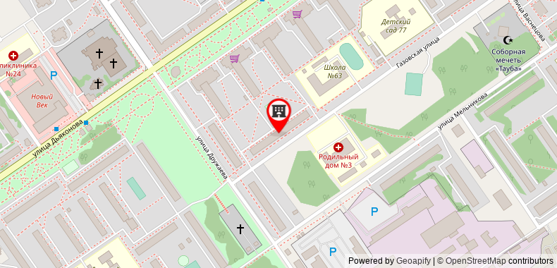 Bản đồ đến Apartments on Gazovskaya Street, 11