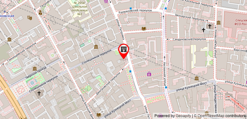 Moscow Marriott Royal Aurora Hotel on maps