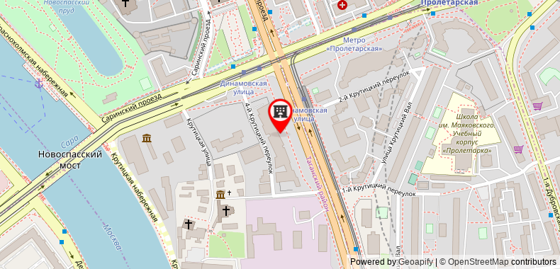 Bản đồ đến Holiday Inn Moscow Tagansky (Holiday Inn Moscow Simonovsky)