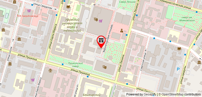 Bản đồ đến Khách sạn Nesterov Plaza