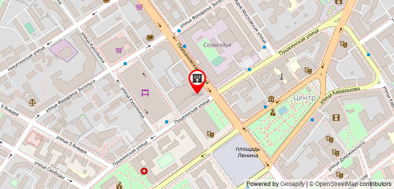 Azimut Hotel Voronezh on maps