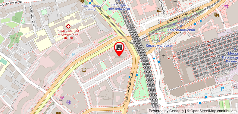 Bản đồ đến Hilton Moscow Leningradskaya