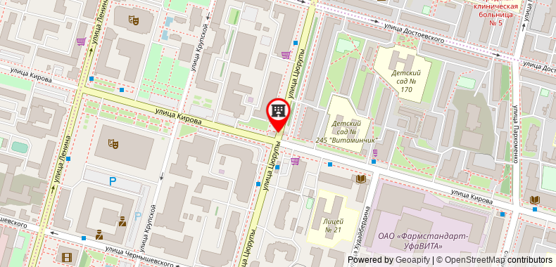 Bản đồ đến Apartaments ROMAYA Centr