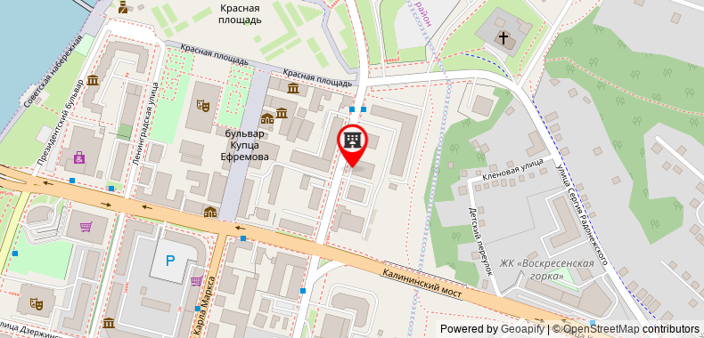 在地图上查看伏爾加高級酒店