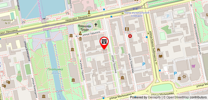 Young Hostel on maps
