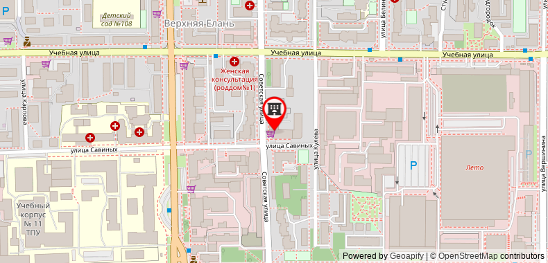 Bản đồ đến Apartments Petrovsky on Sovetskaya 108