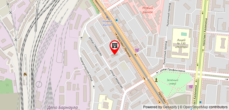 Bản đồ đến Apartment of the European standard on Lenin Avenue