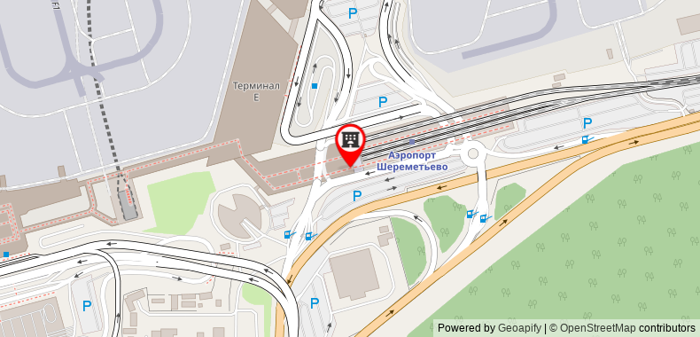 GettSleep Sheremetyevo Airport TerminalAeroexpress on maps