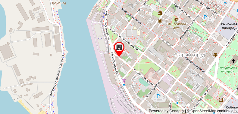Bản đồ đến Apartments Vyborg