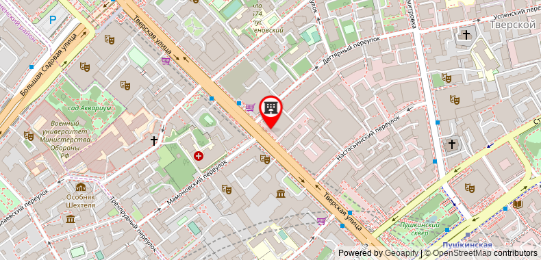 Bản đồ đến InterContinental Moscow Tverskaya