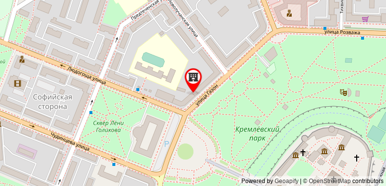 Bản đồ đến Khách sạn Sofia
