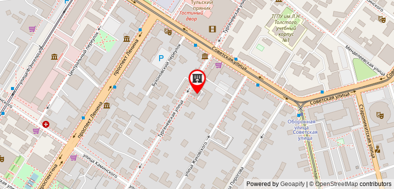 Bản đồ đến Khách sạn Boutique- Turgenev