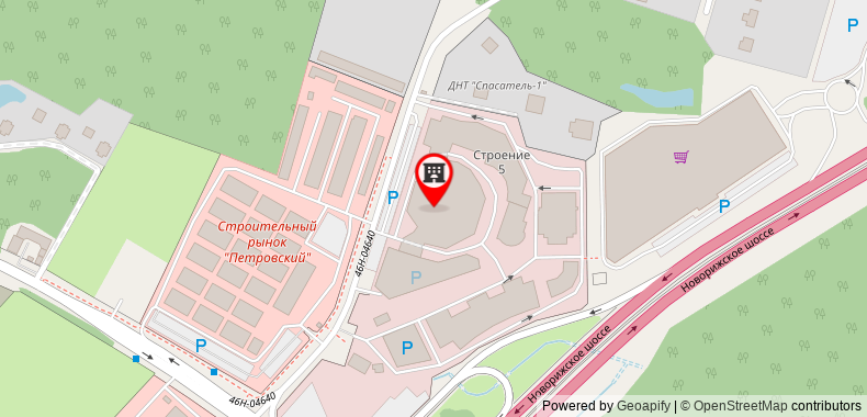 Bản đồ đến Khách sạn Moscow Rigaland