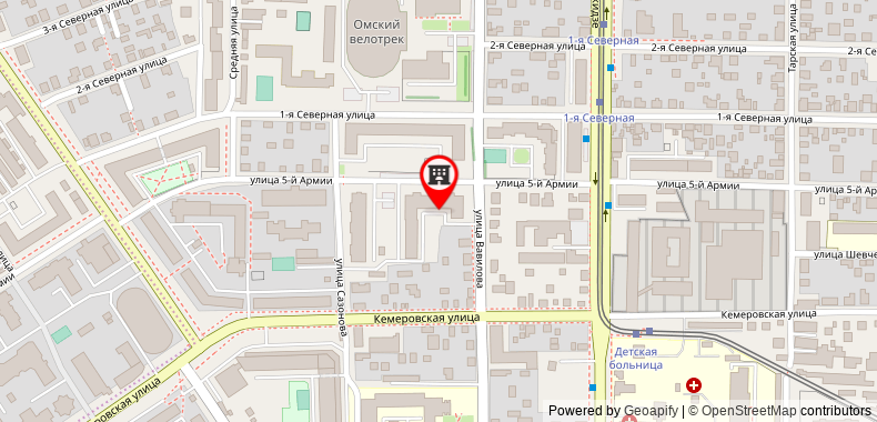 Bản đồ đến Apartment near the martial arts center