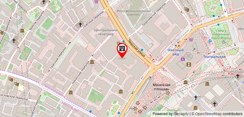 The Ritz-Carlton, Moscow on maps