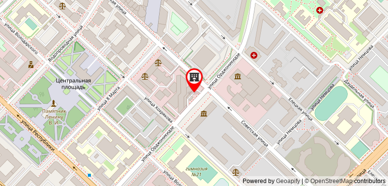 Bản đồ đến Khách sạn DoubleTree by Hilton Tyumen