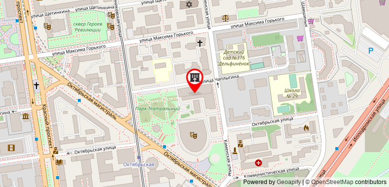 Bản đồ đến Khách sạn DoubleTree by Hilton Novosibirsk