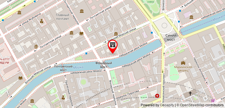 在地图上查看多米納聖彼得堡酒店