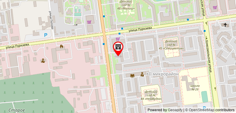 Bản đồ đến Khách sạn Mira Sakhalin