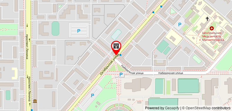 Bản đồ đến Apartments on Oktyabrskaya 24