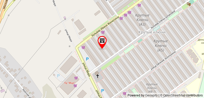 Apartment near stadium Samara-Arena on maps