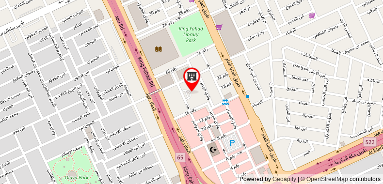 Bản đồ đến Holiday Inn Riyadh Al Qasr