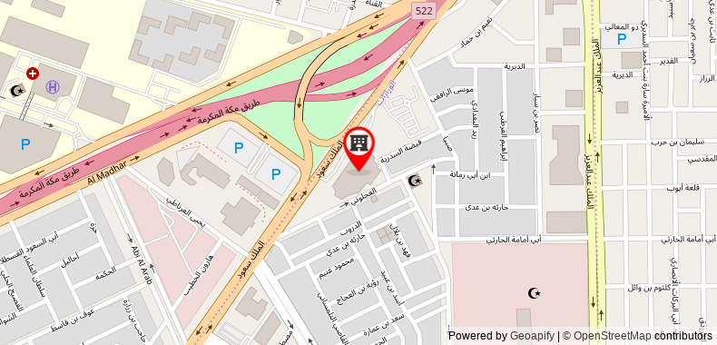 Riyadh Marriott Hotel on maps