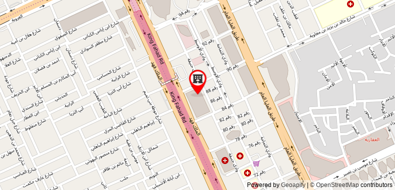 Bản đồ đến Khách sạn Novotel Riyadh Al Anoud