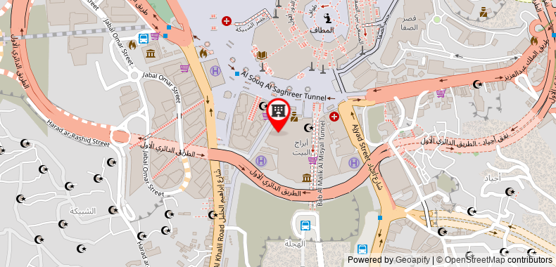 Bản đồ đến Khách sạn ZamZam Pullman Makkah