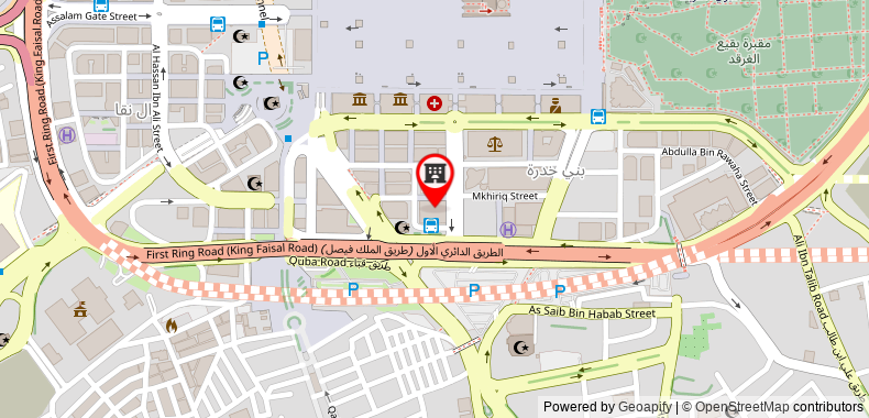 Crowne Plaza Madinah on maps