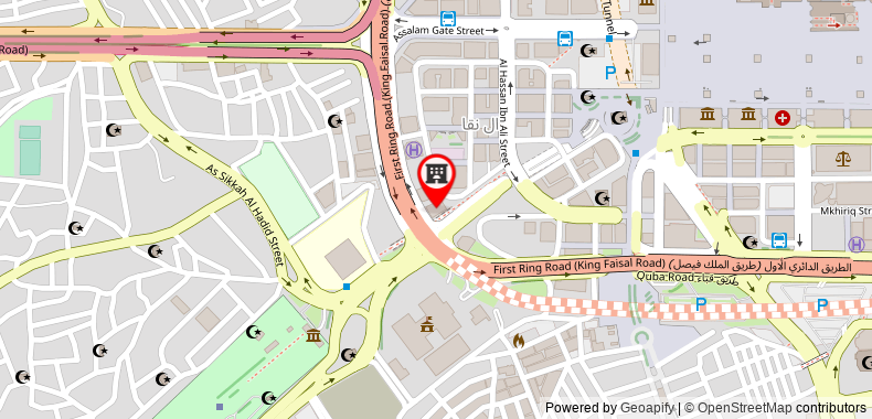 Bản đồ đến Khách sạn Madinah Marriott