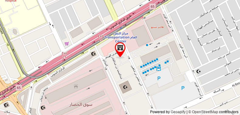 Bản đồ đến Khách sạn Executives - Azizia
