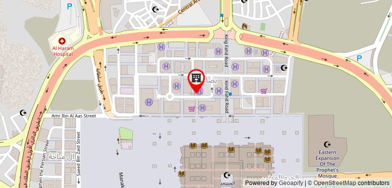 Bản đồ đến Khách sạn Royal Inn Al-Rawda