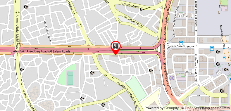 Bản đồ đến Khách sạn Zaha Al Madina