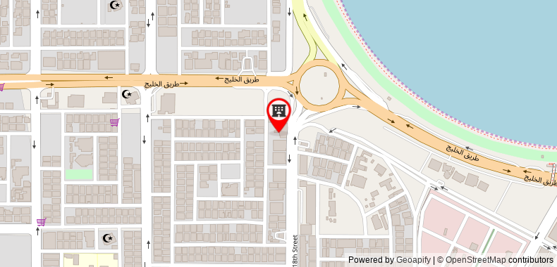 Bản đồ đến Khách sạn Golden Tulip Dammam Corniche